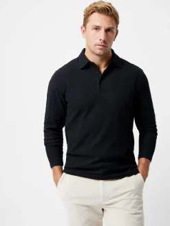 French Connection Knitwear-3 Button Knit Polo Shirt