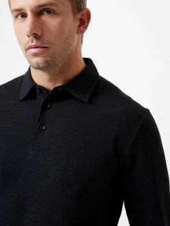 French Connection Knitwear-3 Button Knit Polo Shirt