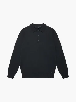 French Connection Knitwear-3 Button Knit Polo Shirt