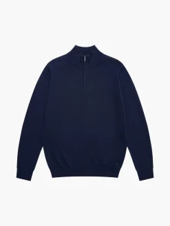 French Connection Knitwear-1/4 Zip Funnel Neck Top