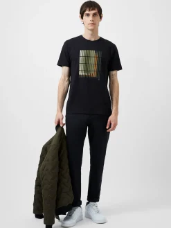 French Connection T-Shirts & Polo Shirts-Abstract Line Organic Graphic T-Shirt