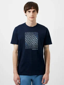 French Connection T-Shirts & Polo Shirts-Abstract Steps Organic Graphic T-Shirt