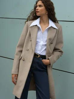 French Connection Coats & Jackets|Jeans & A Nice Top-Adele Felt Coat
