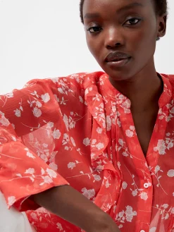 French Connection Jeans & A Nice Top-Alessandra Recycled Crinkle Blouse