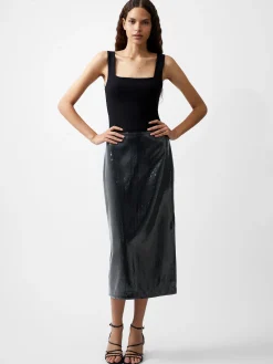 Women French Connection Skirts & Shorts|Co-Ords-Amy Sequin Midi Skirt