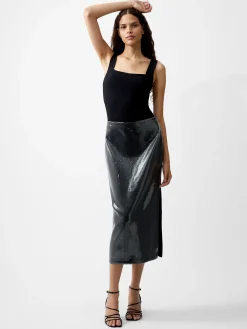 Women French Connection Skirts & Shorts|Co-Ords-Amy Sequin Midi Skirt
