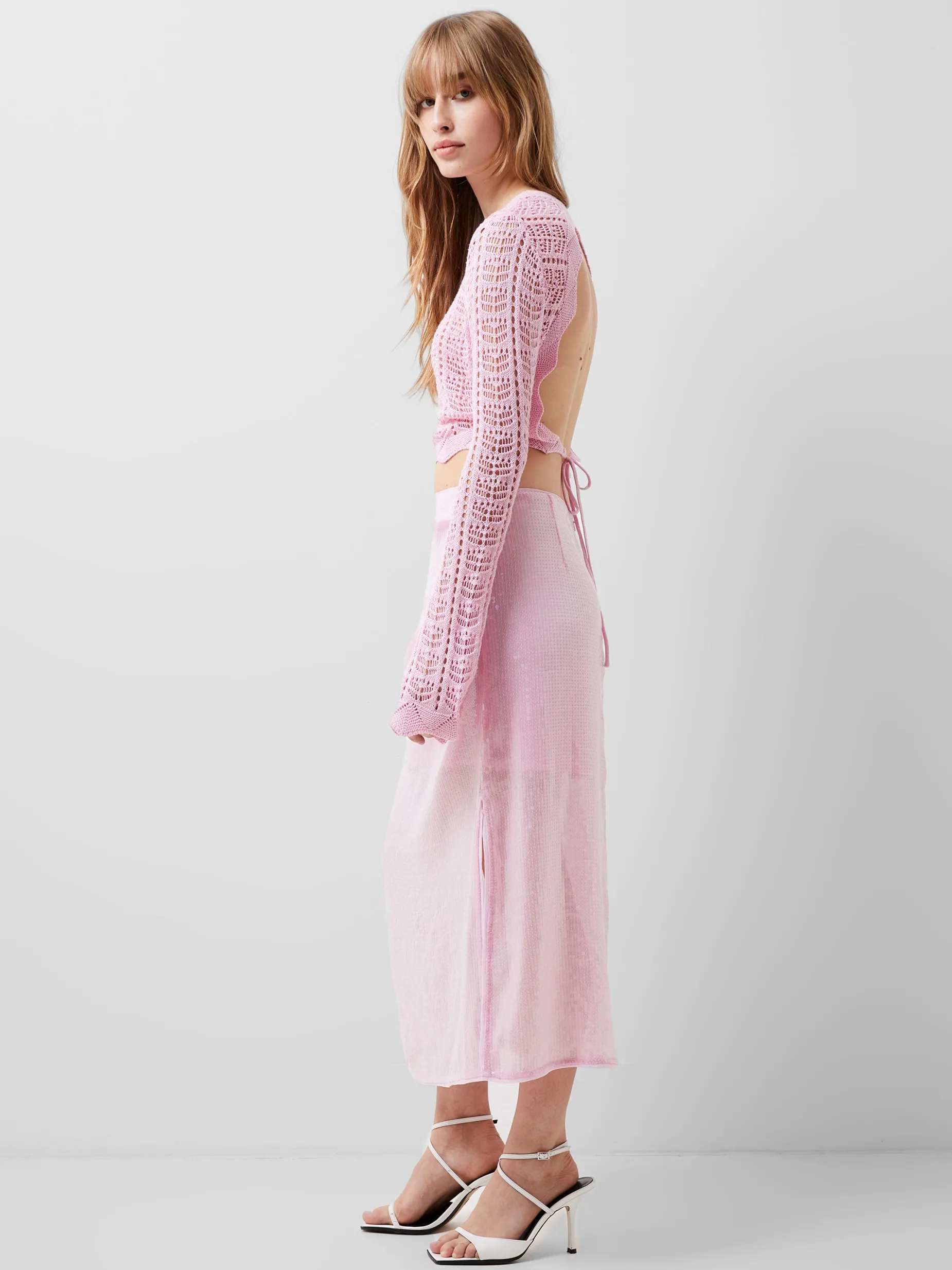 French Connection Co-Ords-Anisha Sequin Skirt