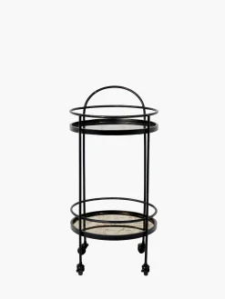 French Connection Home Accessories|Barware-Antique Mirrored Drinks Trolley