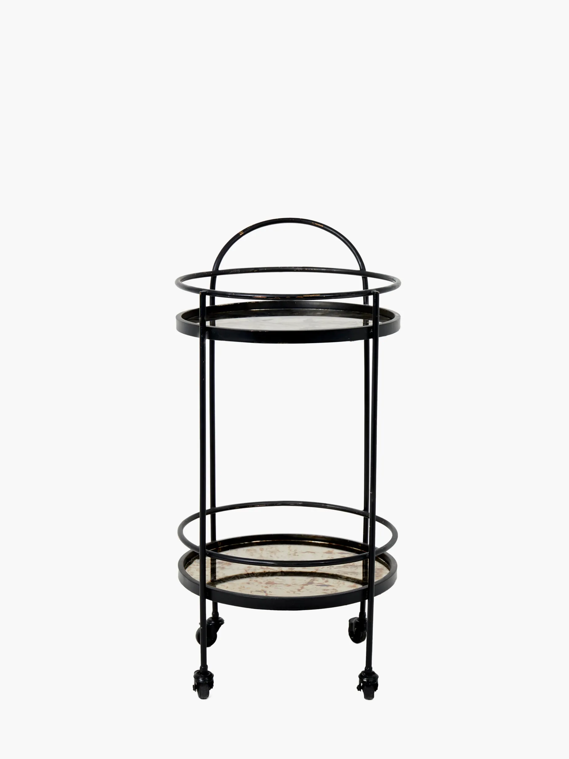 French Connection Home Accessories|Barware-Antique Mirrored Drinks Trolley