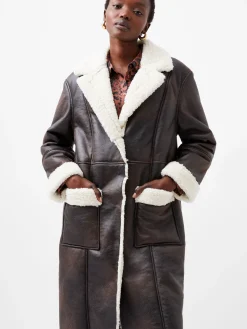 French Connection Coats & Jackets-Arizona Faux Shearling Coat