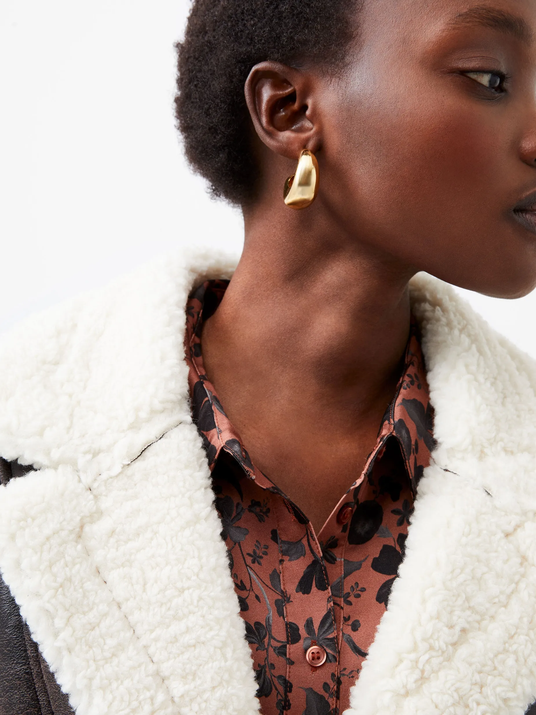 French Connection Coats & Jackets-Arizona Faux Shearling Coat