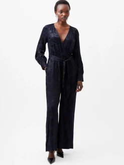 French Connection Jumpsuits & Playsuits|Jumpsuits-Arya Satin Jacquard Jumpsuit