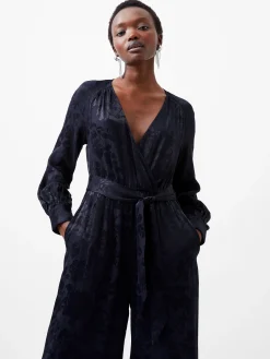 French Connection Jumpsuits & Playsuits|Jumpsuits-Arya Satin Jacquard Jumpsuit