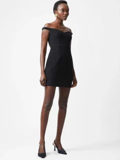 French Connection Dresses|Mini Dresses-Azra Twill Sweetheart Bardot Mini Dress