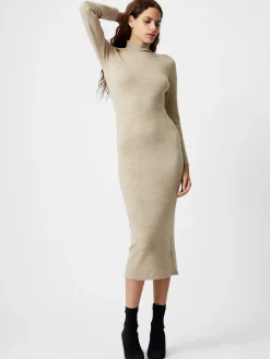 French Connection Maxi Dresses-Babysoft Roll Neck Midi Dress