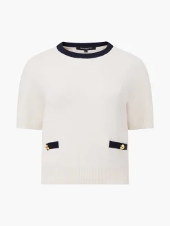 French Connection Jumpers & Cardigans-Babysoft Short Sleeve Top