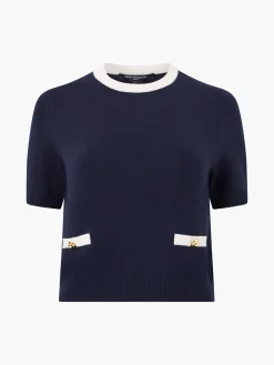 French Connection Jumpers & Cardigans-Babysoft Short Sleeve Top