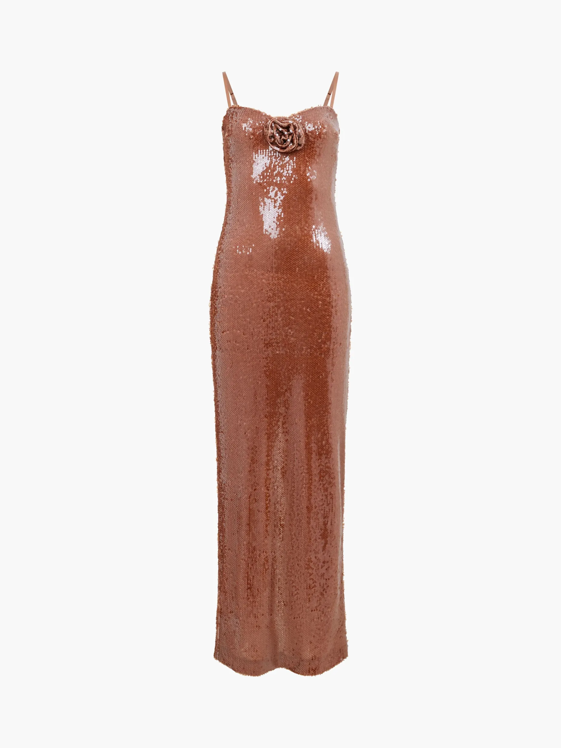 French Connection Dresses|Maxi Dresses-Beatrice Sequin Strappy Corsage Maxi Dress