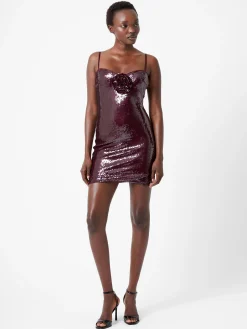 French Connection Dresses|Mini Dresses-Beatrice Sequin Strappy Corsage Mini Dress