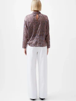 French Connection Tops-Becky Devore Turtle Neck Top
