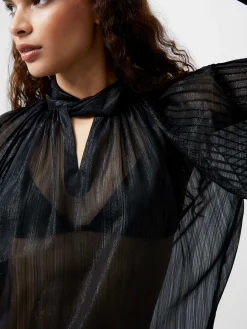 French Connection Tops|Jeans & A Nice Top-Beth Lurex Keyhole Top
