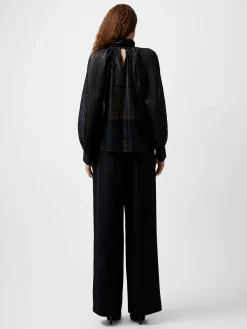 French Connection Tops|Jeans & A Nice Top-Beth Lurex Keyhole Top