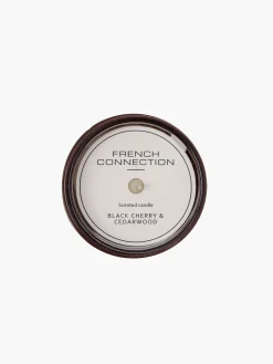 French Connection Home Accessories-Black Cherry & Cedarwood Artisan 200g Candle