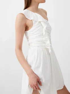 French Connection Party Dresses-Bonny Pleated Ruffle Mini Dress