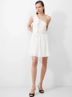 French Connection Party Dresses-Bonny Pleated Ruffle Mini Dress