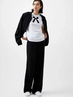 French Connection Tops-Bow Graphic T-Shirt