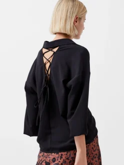 French Connection Tops|Shirts-Capriana Crepe Tie Back Shirt