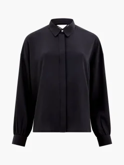 French Connection Tops|Shirts-Capriana Crepe Tie Back Shirt