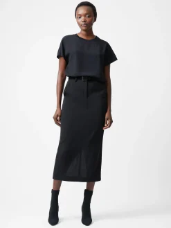 French Connection Tops-Caprina Recycled Crepe Crew Neck Top