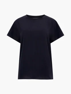 French Connection Tops-Caprina Recycled Crepe Crew Neck Top