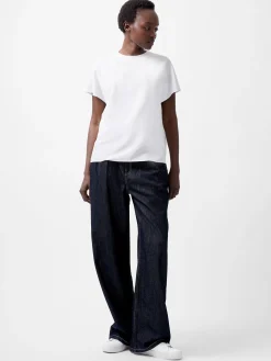 French Connection Tops-Caprina Recycled Crepe Crew Neck Top