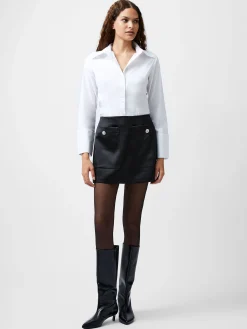 French Connection Skirts & Shorts|Skirts-Carey Satin Embellished Pocket Mini Skirt