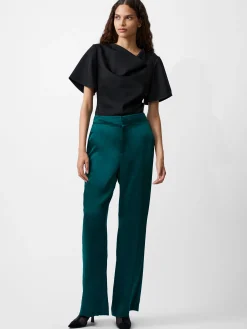 Women French Connection Trousers|Co-Ords-Carey Satin Trousers