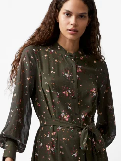 French Connection Dresses|Midi Dresses-Carina Eco Delphine Georgette Mix Shirt Dress