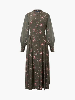French Connection Dresses|Midi Dresses-Carina Eco Delphine Georgette Mix Shirt Dress