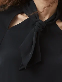 French Connection Tops|Shirts-Carmen Recycled Crepe Tie Blouse