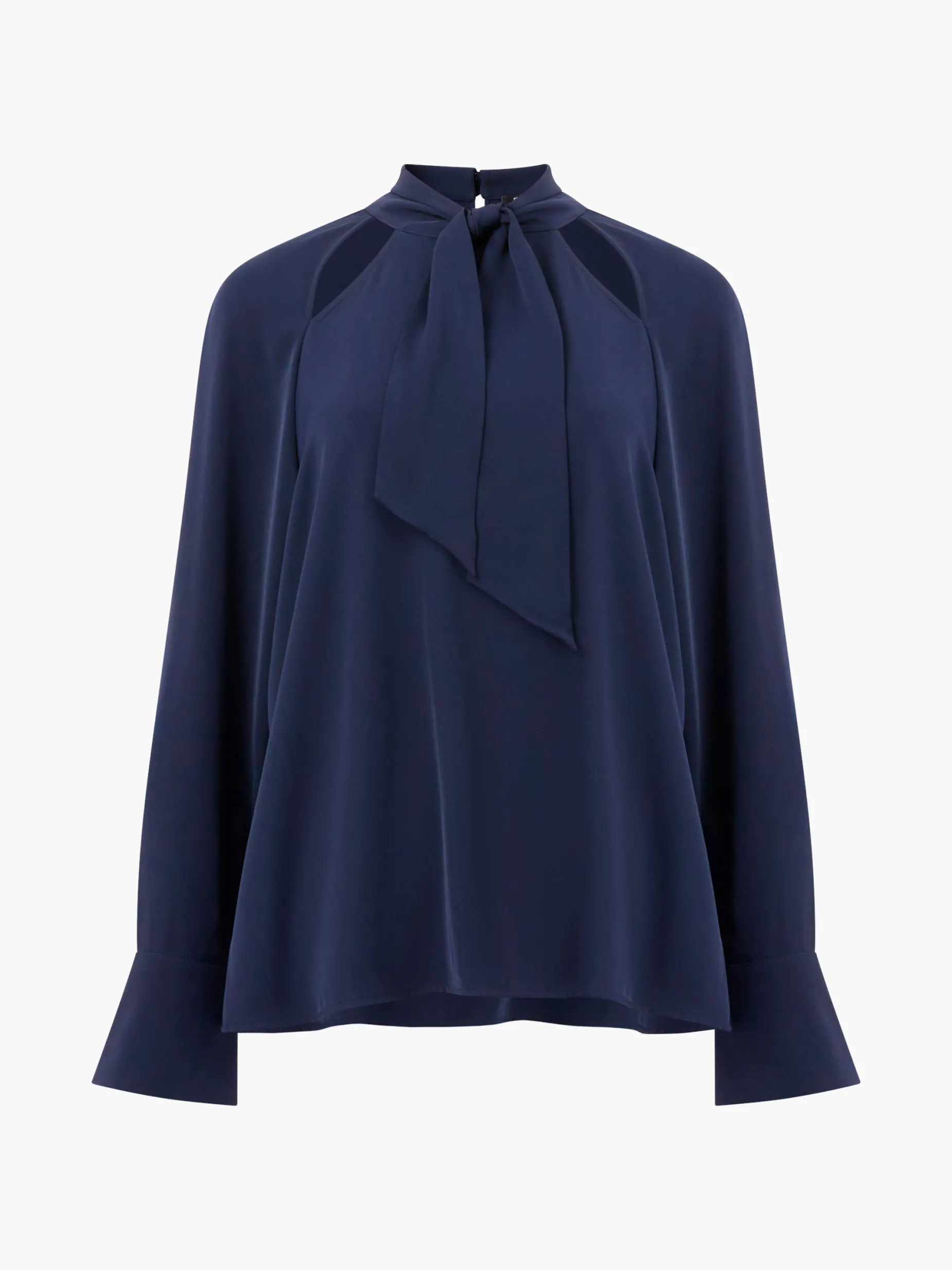 French Connection Tops-Carmen Recycled Crepe Tie Blouse