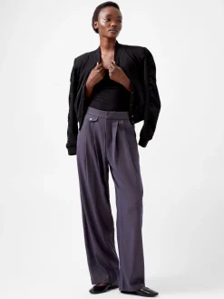 French Connection Trousers-Carmine Flannel Trousers