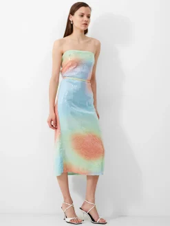 French Connection Sequin Dresses|Sequin Dresses-Carwen Anisha Sequin Strapless Dress