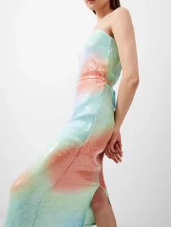 French Connection Sequin Dresses|Sequin Dresses-Carwen Anisha Sequin Strapless Dress