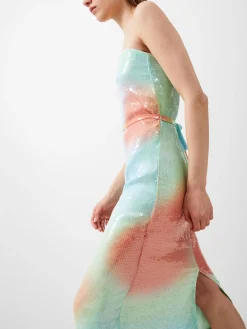 French Connection Sequin Dresses|Sequin Dresses-Carwen Anisha Sequin Strapless Dress