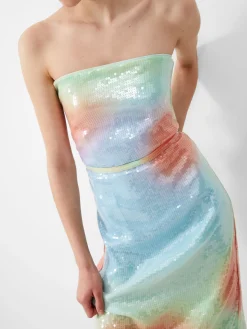 French Connection Sequin Dresses|Sequin Dresses-Carwen Anisha Sequin Strapless Dress