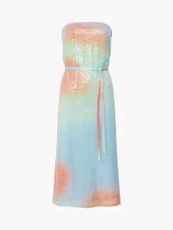 French Connection Sequin Dresses|Sequin Dresses-Carwen Anisha Sequin Strapless Dress