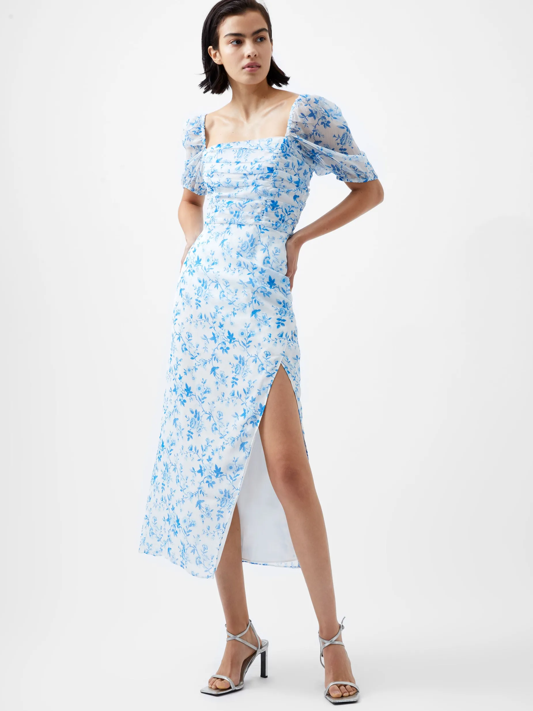 French Connection Party Dresses-Catrina Crinkle Ruched Dress
