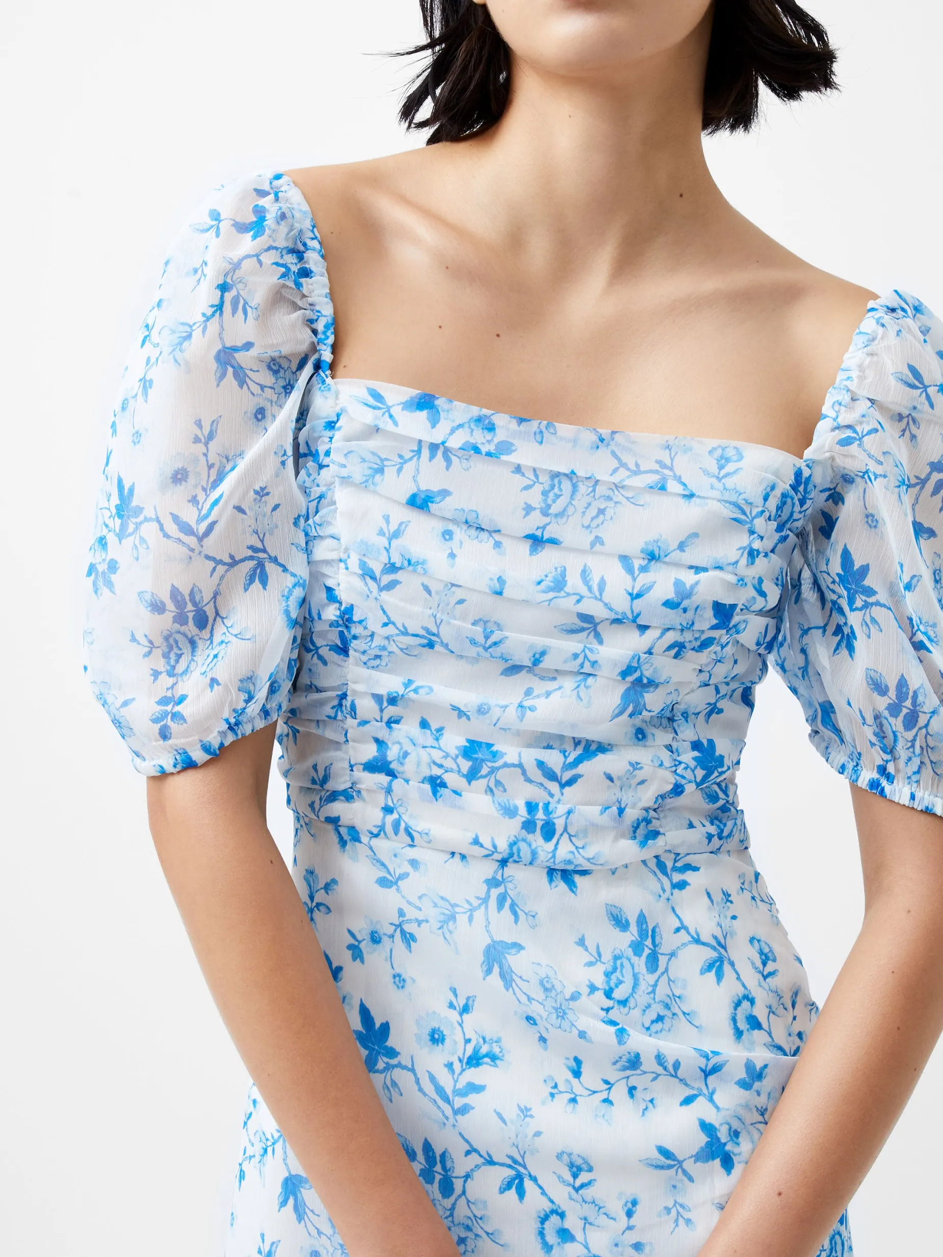 French Connection Party Dresses-Catrina Crinkle Ruched Dress
