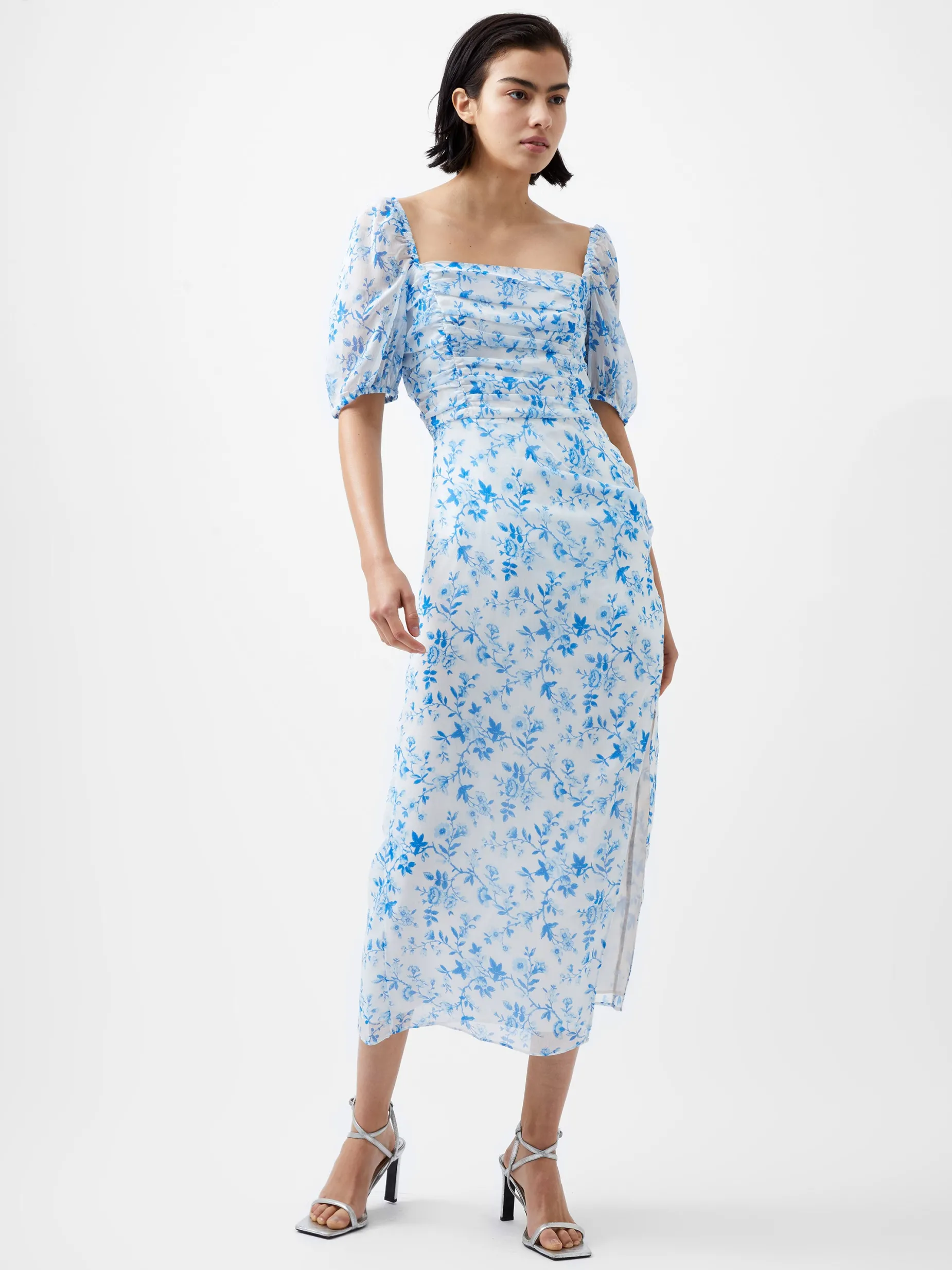 French Connection Party Dresses-Catrina Crinkle Ruched Dress